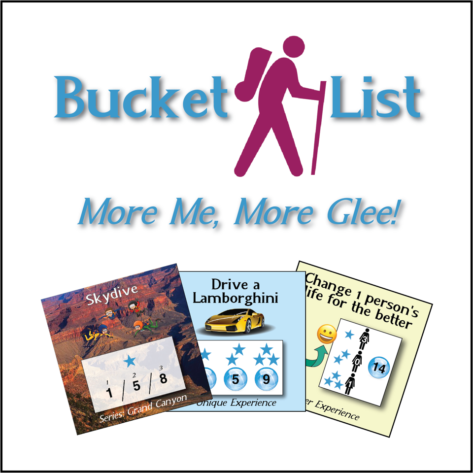 Bucket List - graphic illustration of board game